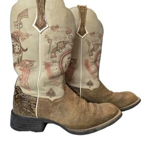 Ariat Showdown Cowboy Boots Women's Size 8.5 B Western Round Toe